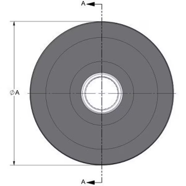 Flat Belt Flanged Pulley Idler, 7